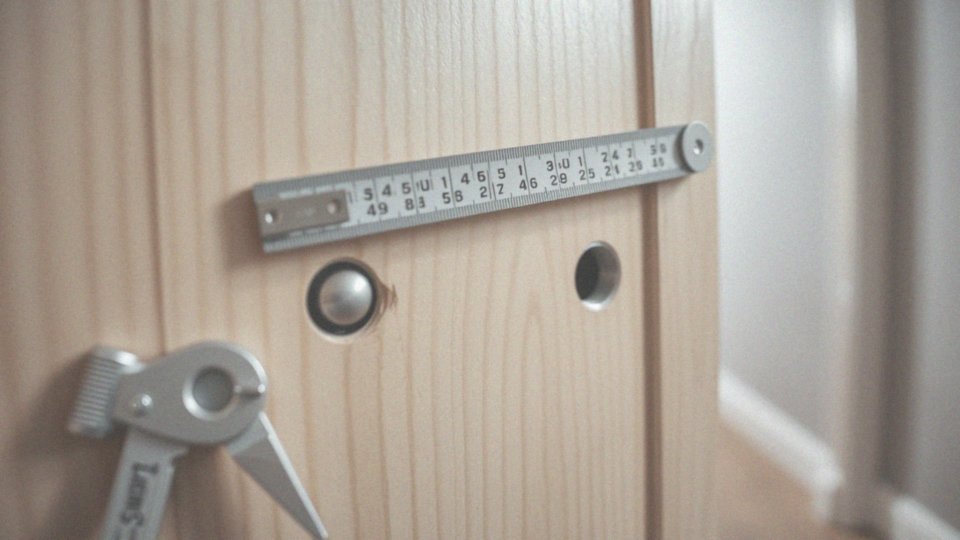 Jak sprawdzić rozstaw otworów dla nowej klamki?