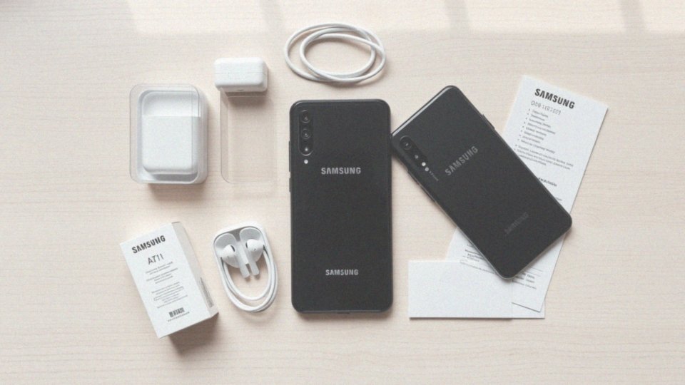 Jakie akcesoria można znaleźć z Samsung A71?